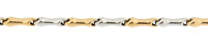 Bracciale 2 ori 750/1000   cilindri cm 20