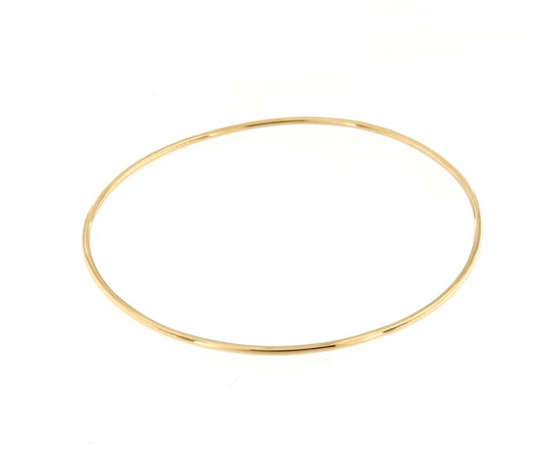 Bracciale oro giallo 750/1000 cerchio rigido diam. cm. 7
