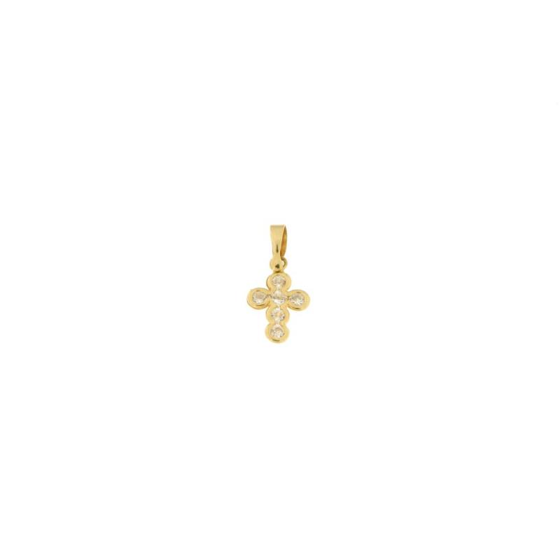 Ciondolo in oro g 750/1000 croce mini