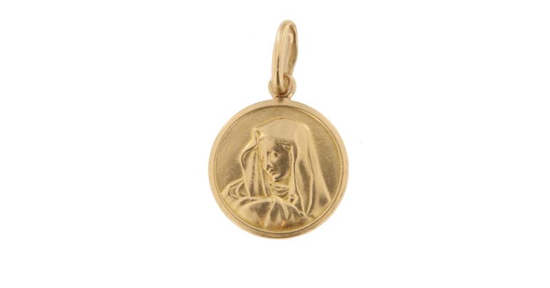 Ciondolo in oro g 750/1000 madonna