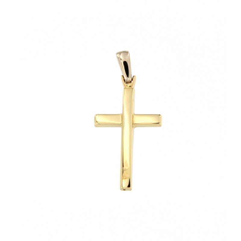 Ciondolo in oro g/b 750/1000 croce squadra