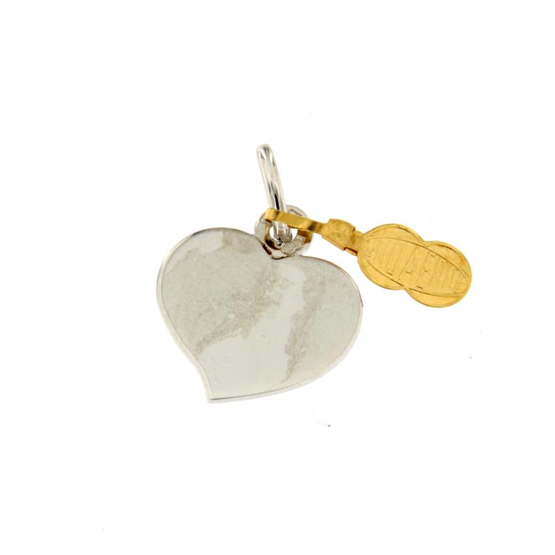Ciondolo oro bianco 750/1000 cuore