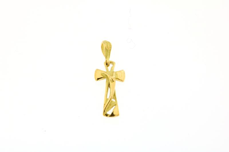 Ciondolo oro giallo 750\1000 croce