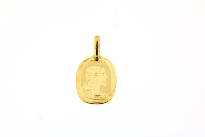 Ciondolo oro giallo 750\1000 ovale gesu