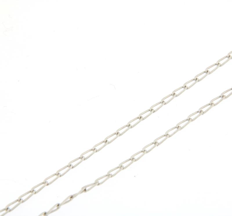 Collana cm 34 oro bianco 750\1000 groumette