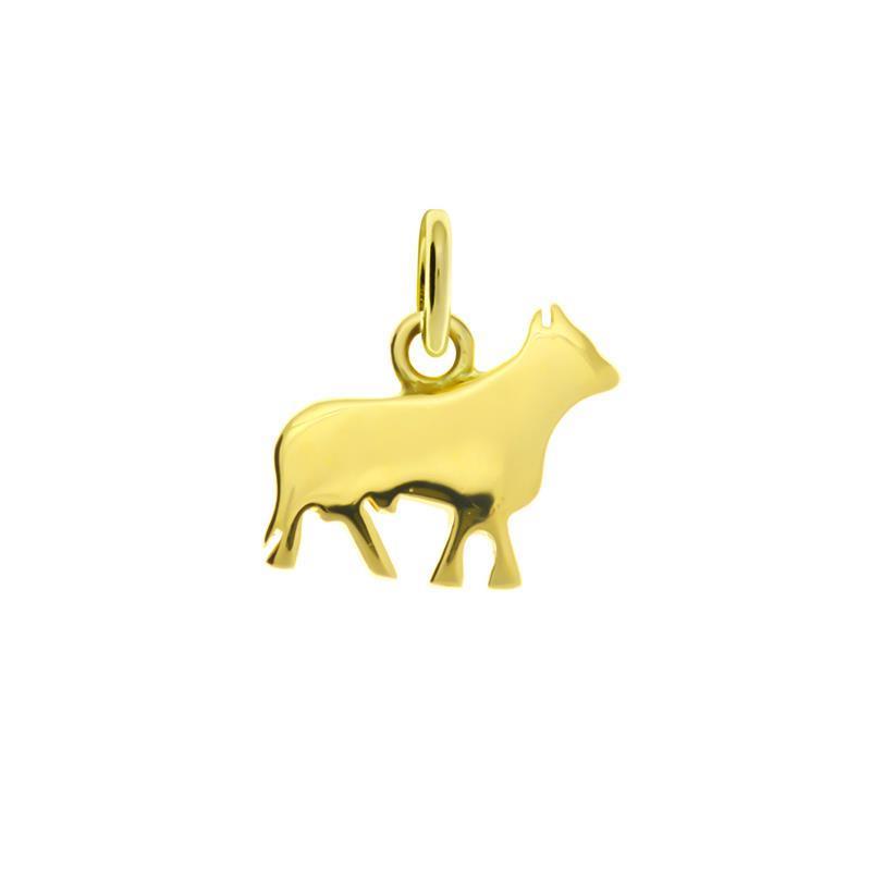  dodo ciondolo in oro giallo 750\1000 mucca