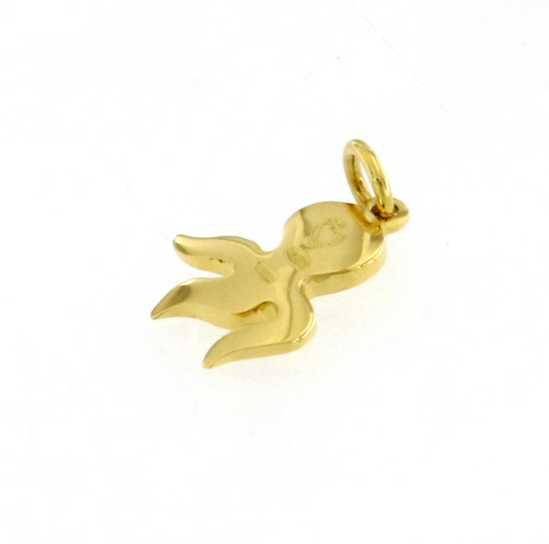 Dodo ciondolo in oro giallo 750\1000 polipo
